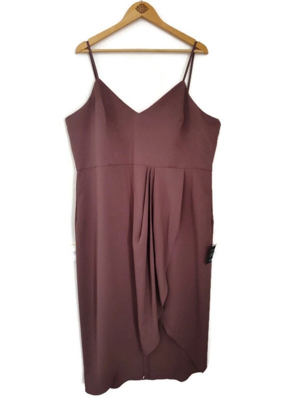 Lulu's Gorgeous! Semi Formal Lined Mauve Berry Dress Plus Size 3X New!!!